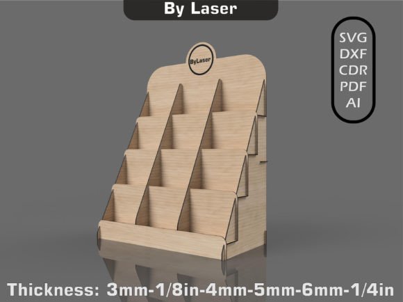 Download Laser Cut File Countertop Display Stand - Premium Resources