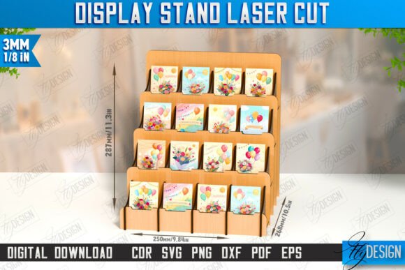 Download Display Stand Laser Cut | Craft | CNC - Premium Resources