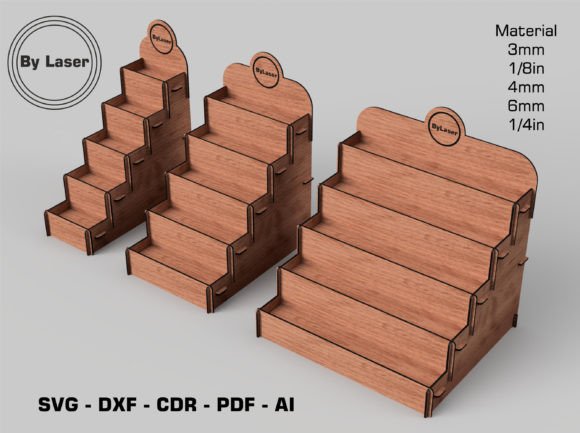 Download 5 Layer Display Stand for Laser Cut File - Premium Resources
