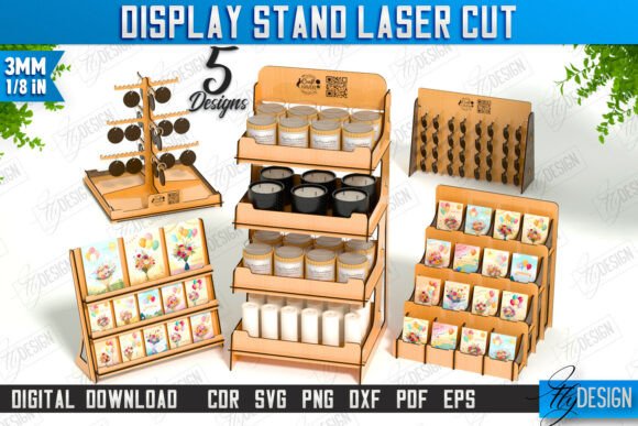 Download Display Stand Laser Cut Bundle | Craft - Premium Resources