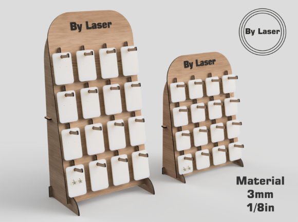 Download Earring Display Stand, Laser Cut Files - Premium Bundle